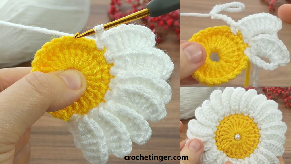 How to Crochet a Charming Daisy Motif