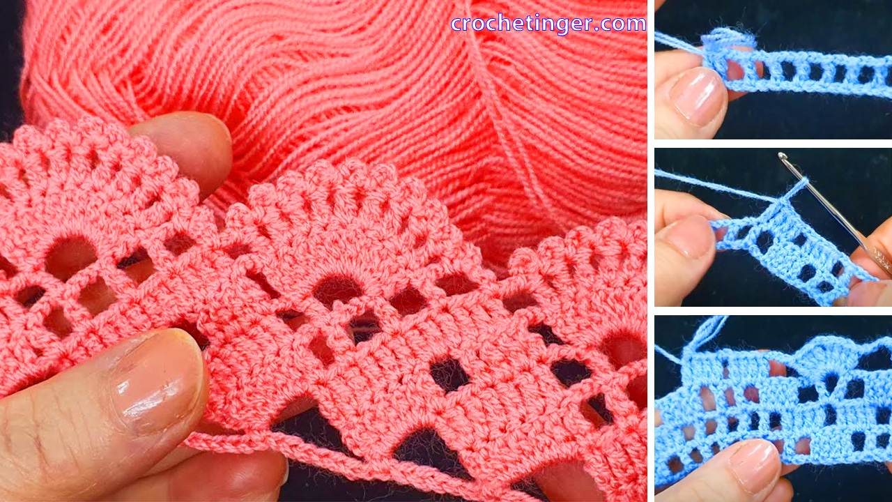 How to Create Crochet Blanket Borders and Towel Edges - Free Pattern ...
