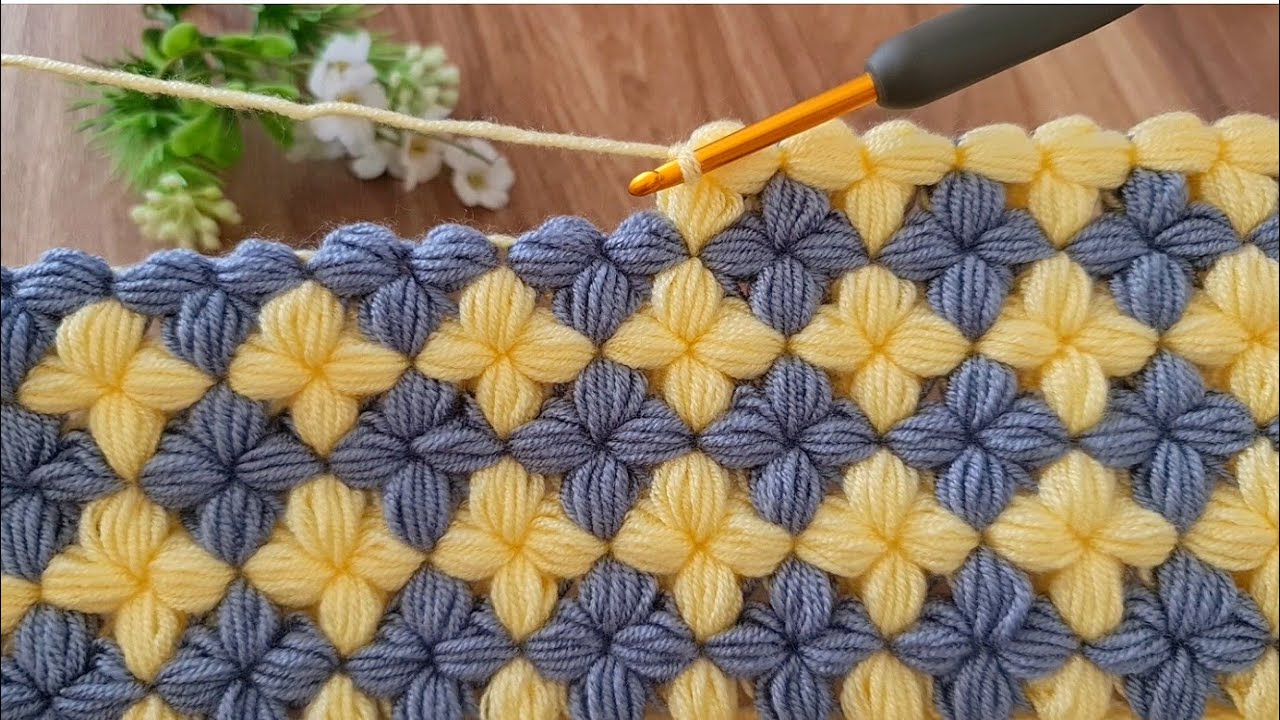 🌼 The Puff Flower Power: Mastering the Diamond Puff Stitch - Crochet4U