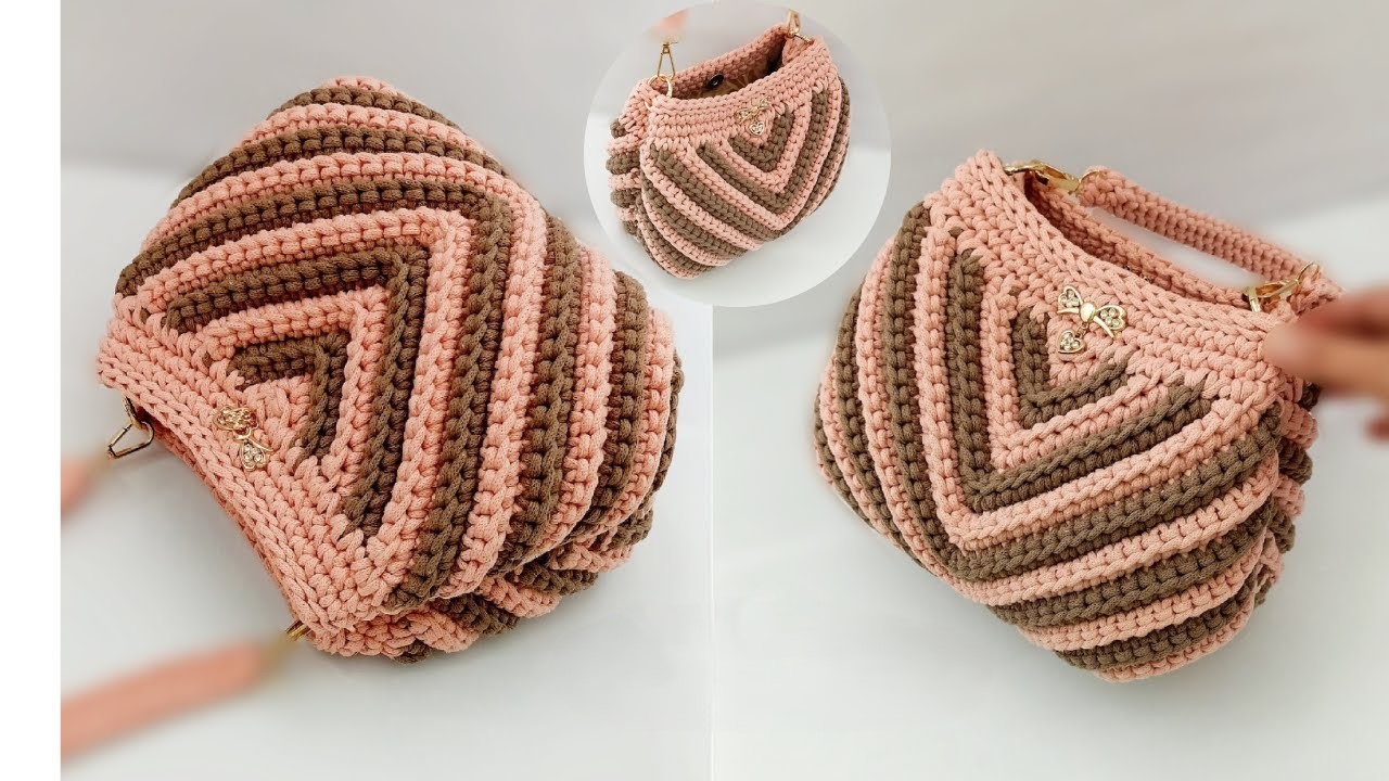 👜 The Geometric Chevron Handbag: A Step-by-Step Masterclass - Crochet4U